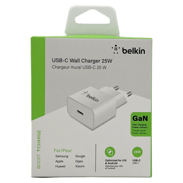 شارژر 25W بلکین Gan دو پین