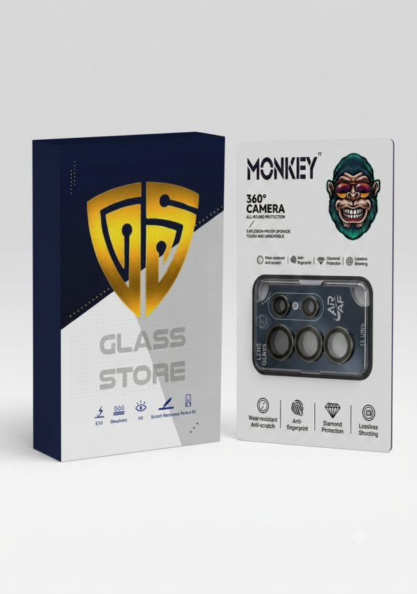 گلس لنز رینگی Monkey Sapphire مناسب Samsung Galaxy S23 Ultra